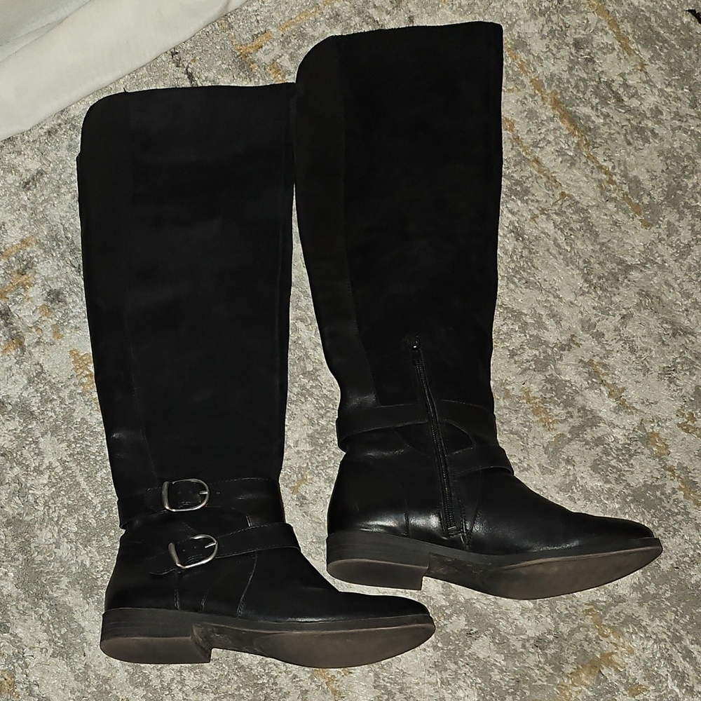 Lucky Brand Zosha Over the Knee Black Boots Size 8 - Picture 8 of 16
